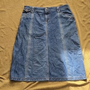 Eddie Bauer A-Line Denim Skirt